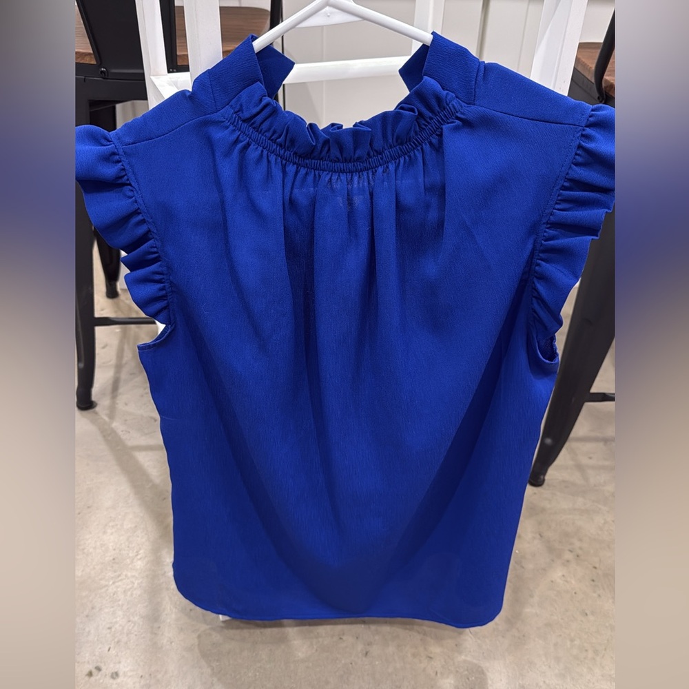 Chic Royal Blue Women's Blouse